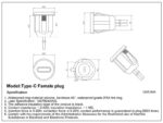 2 контактный разъем Type-C/PH2.0, с защелкой круглый — изображение 2