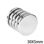 30x5mm круглый неодимовый магнит за шт.