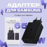 Зарядка головка Samsung 65W PD EP-TA855NB