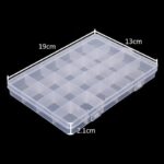Прозрачная пластиковая ячейка на 24 слота 190x125х35 мм