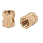 Латунная резьбовая вставка гайка 6mm x M2.5 по 10шт