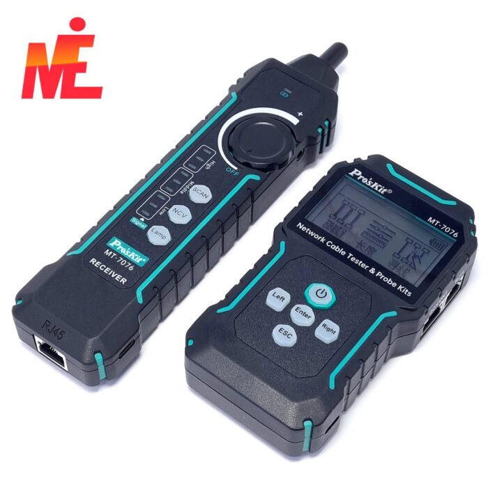Pro'sKit MT-7076 Тестер сетевого кабеля с ЖК-дисплеем — изображение 2