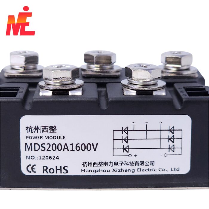 MDS200A1600V  200A 1600V узкий корпус Трехфазный диодный мост — изображение 3