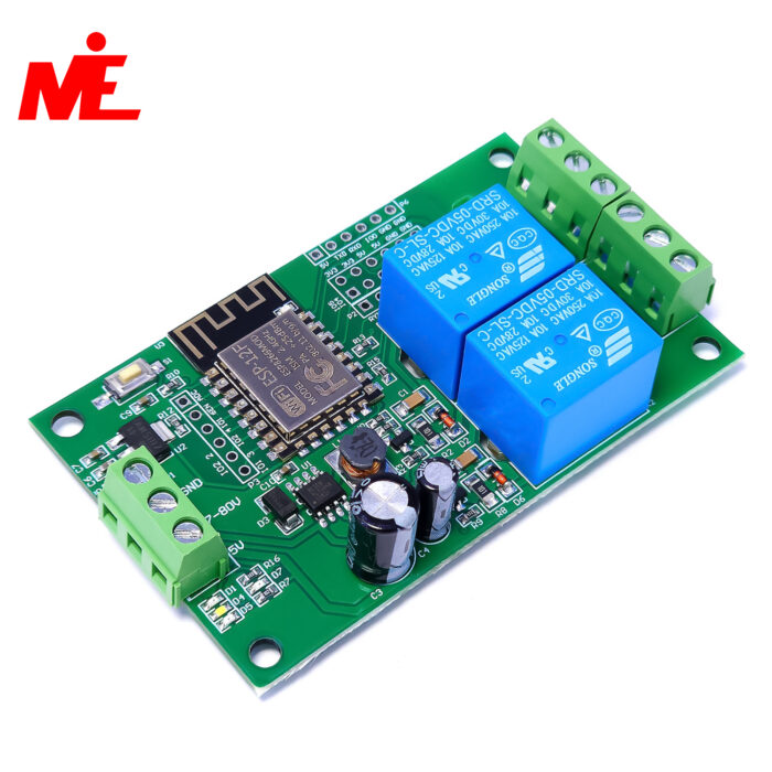 ESP8266 ESP-12F WIFI двухканальный релейный модуль — изображение 3